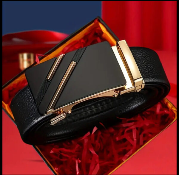 Prestige Black & Gold Auto-Lock Belt