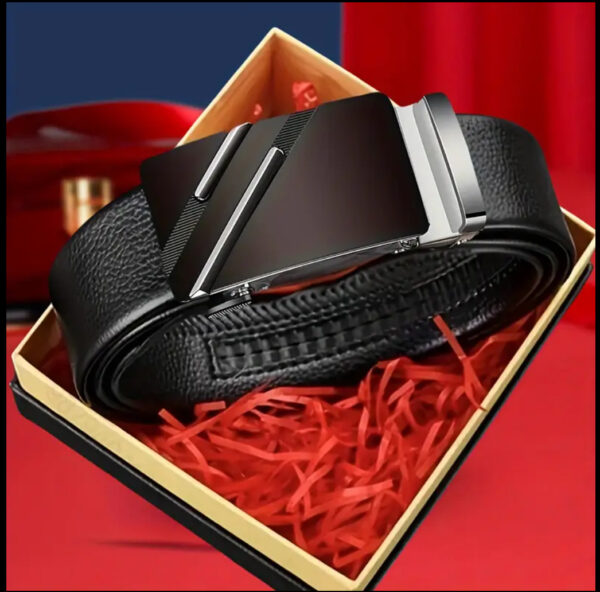 Prestige Black & Gold Auto-Lock Belt - Image 2