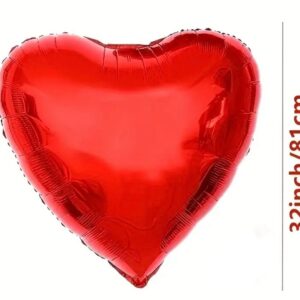 Giant Red Heart Foil Balloon