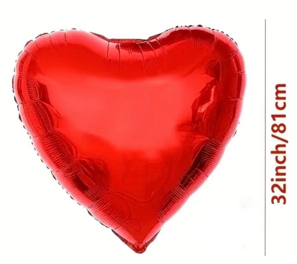 Giant Red Heart Foil Balloon