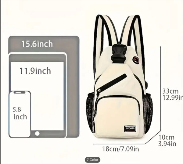 Multi-Color Sports Crossbody Bag - Image 7