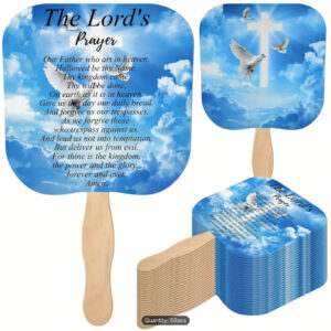 The Lord’s Prayer Handheld Fans (50 Pack)