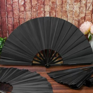 Classic Black Handheld Folding Fan