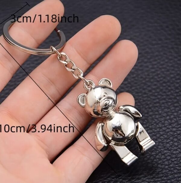 Mini Luxe Teddy Bear Keychain - Image 3