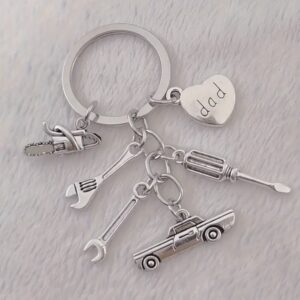 Dad's Toolbox Charm Keychain