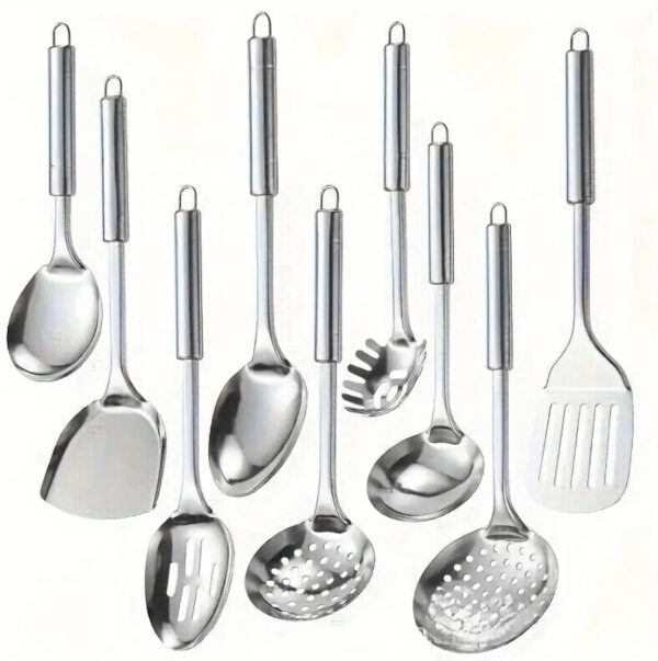 10-Piece Stainless Steel Kitchen Utensil Set - Image 2