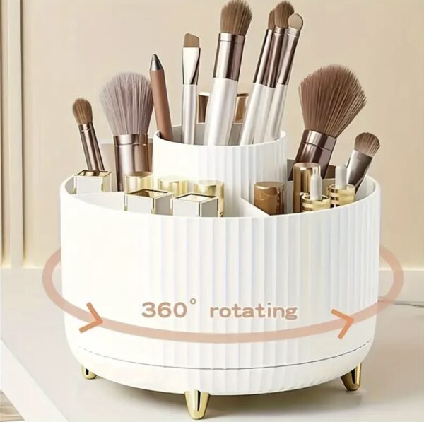 360° Rotating Makeup Organizer - Image 2