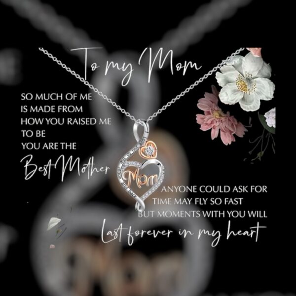 “To My Mom” Heart Pendant Necklace