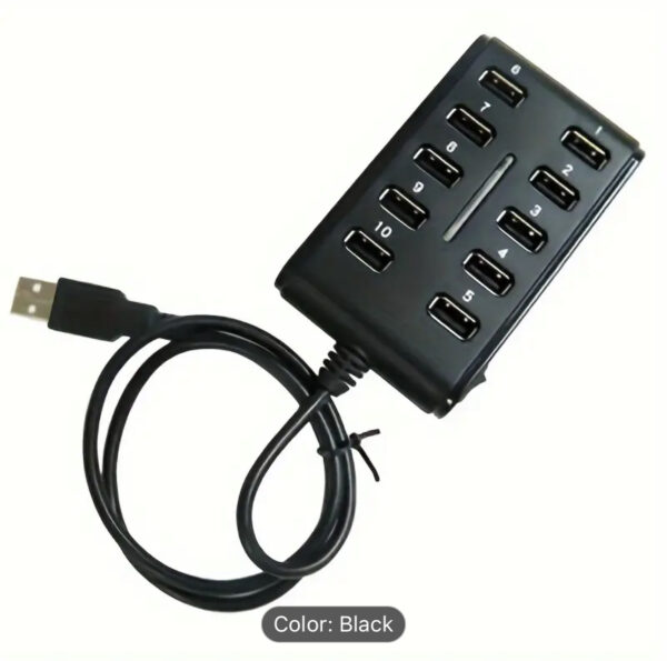 12-Port High-Speed USB 2.0 Hub