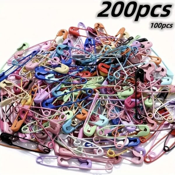 200-Piece Colorful Safety Pins Set - Image 4