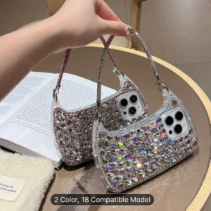 Rhinestone Handbag-Style Phone Case