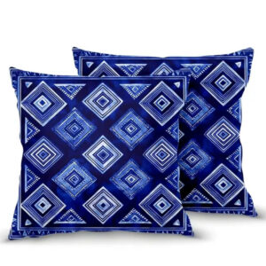 Indigo Tribal Diamond Pillow Covers (Set of 4)