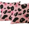 Blush Pink Leopard Print Pillow Covers (Set of 4)