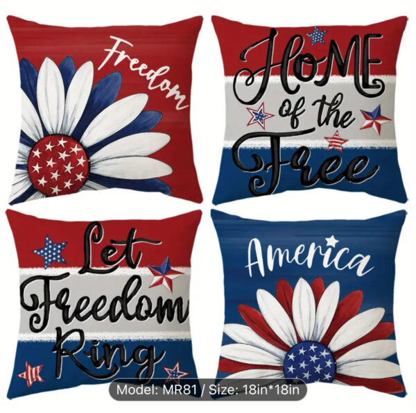Patriotic Decorative Throw Pillow Covers