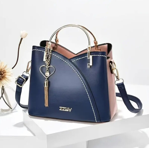 Elegant Heart Charm Handbag - Image 5
