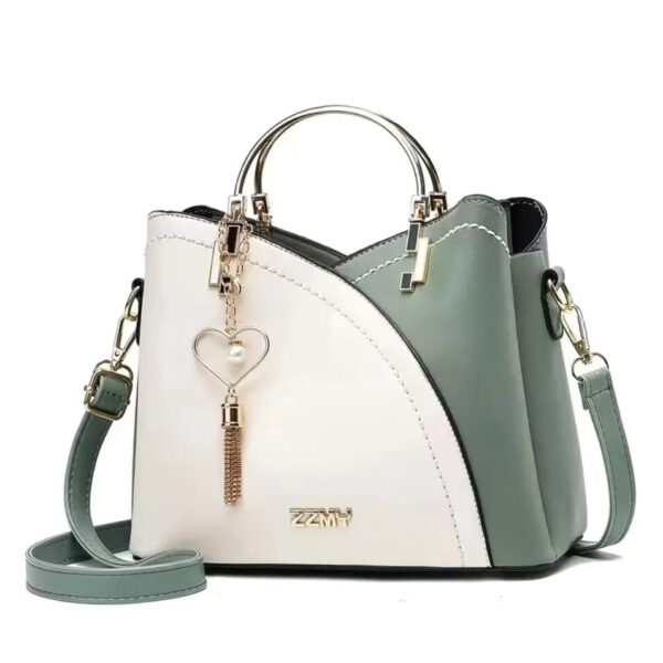 Elegant Heart Charm Handbag - Image 3