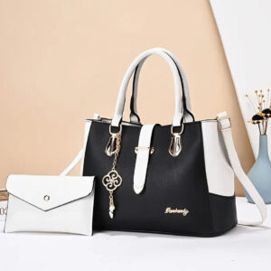 Two-Tone Chic Handbag