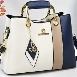 Butterfly Charm Colorblock Handbag