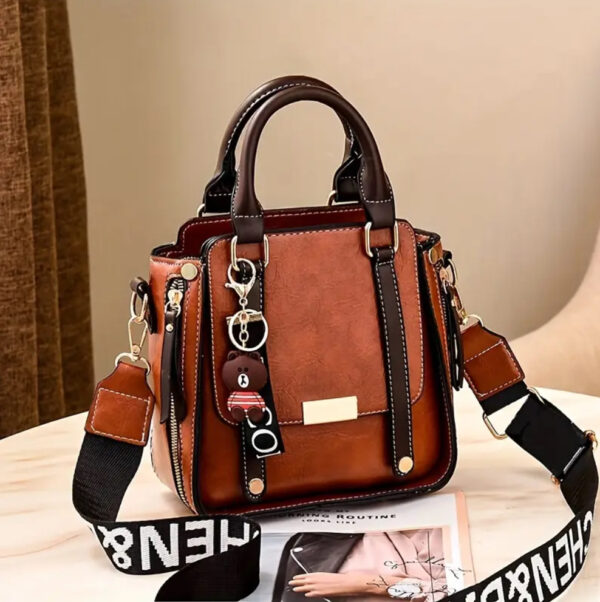 Urban Edge Colorblock Handbag - Image 3