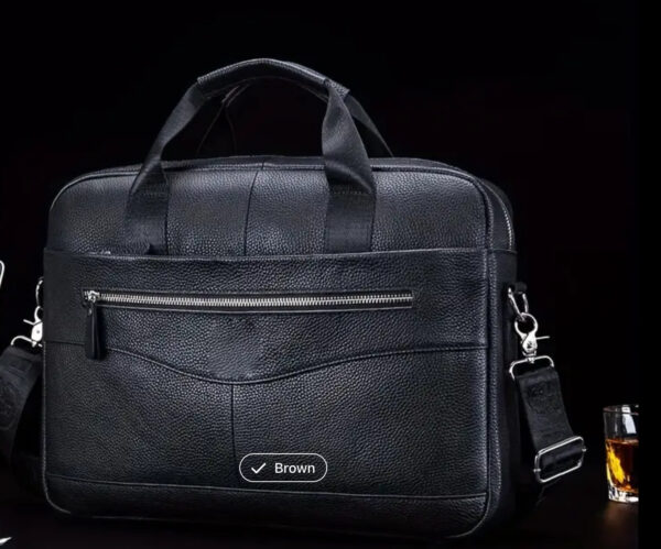 Classic Leather Business Satchel