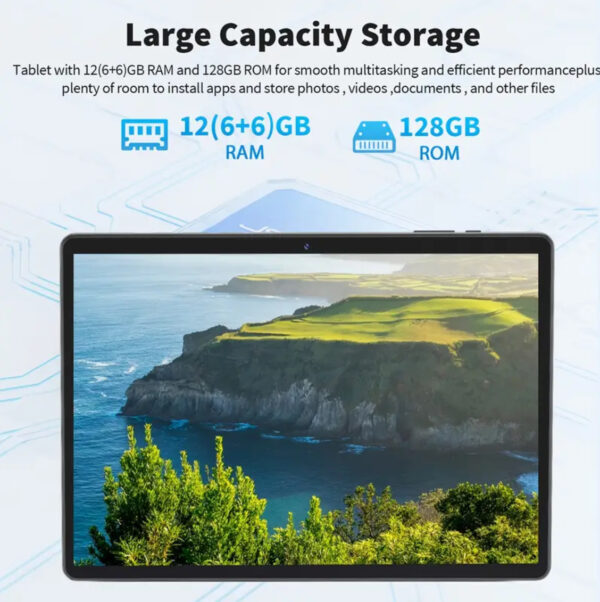 Android 14 10.1" Tablet (12GB RAM + 128GB Storage) - Image 5