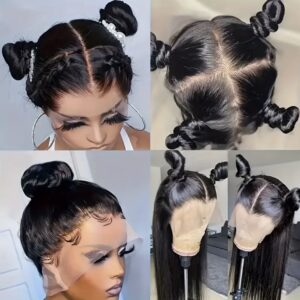 32-Inch Sleek Straight Lace Frontal Wig