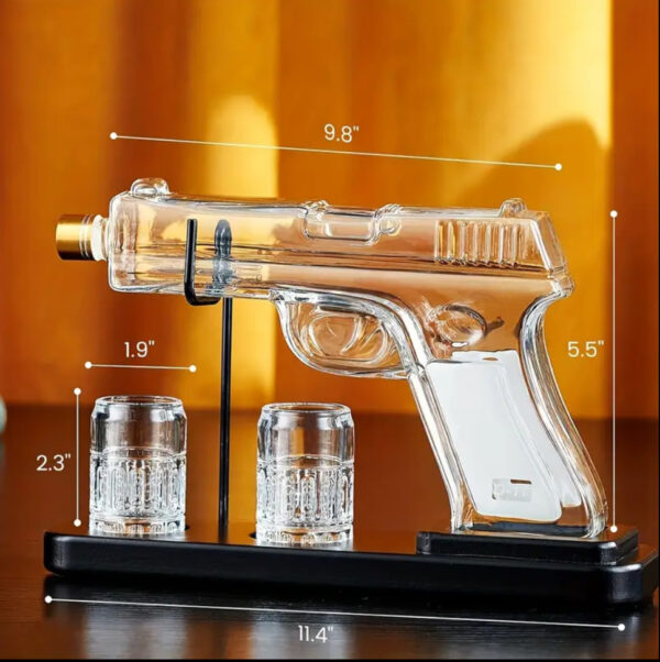 Kollea Gun-Shaped Whiskey Decanter Set - Image 2